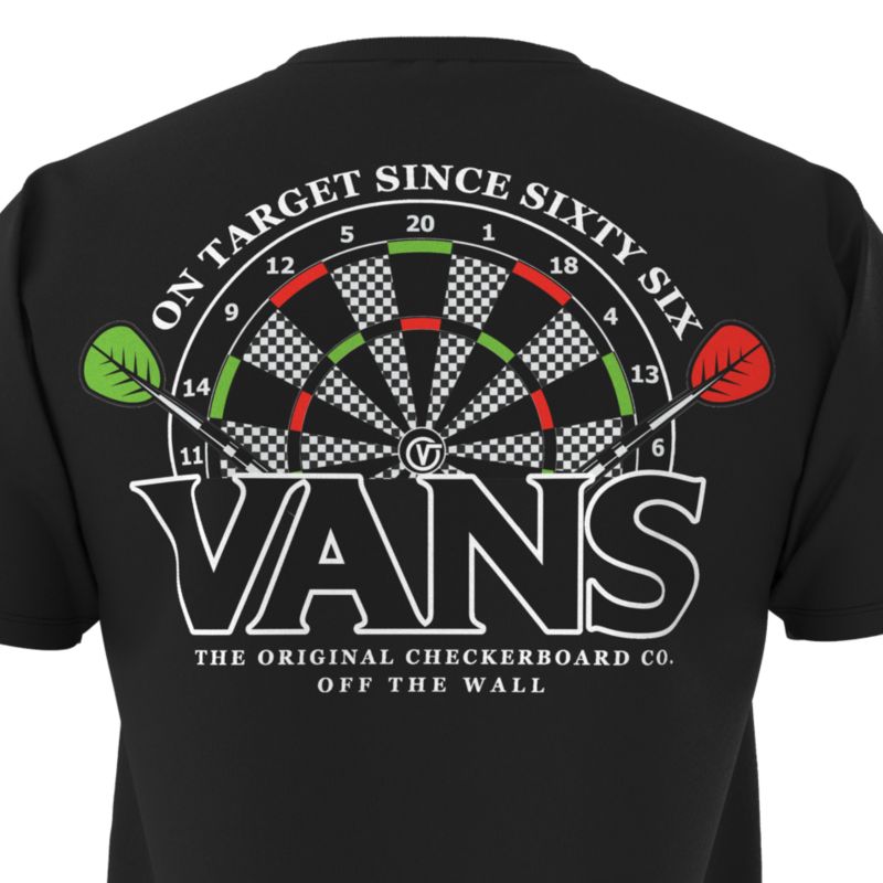 Camiseta Vans On Target Hombre Negros | Mexico-RMN492357