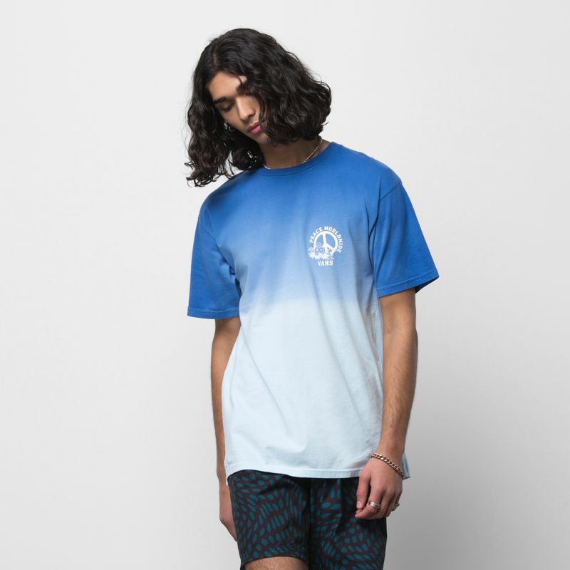 Camiseta Vans Peace Worldwide Hombre Azules | Mexico-YIL405827