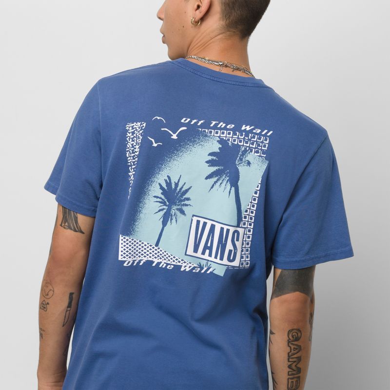 Camiseta Vans Pier Hombre Azul Marino | Mexico-XFE320658