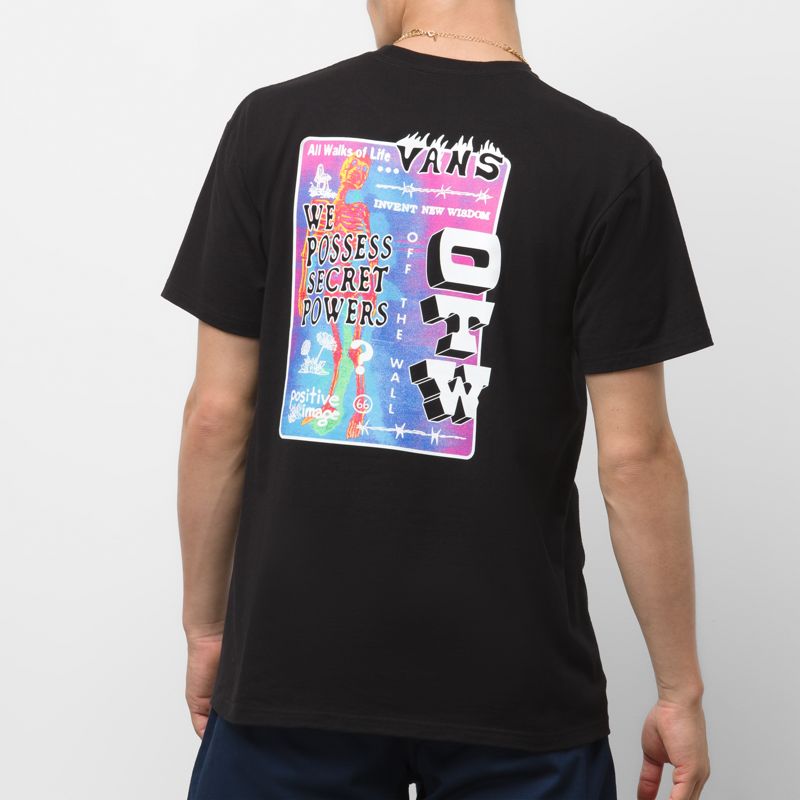 Camiseta Vans Positive Vibes Hombre Negros | Mexico-GTN520146