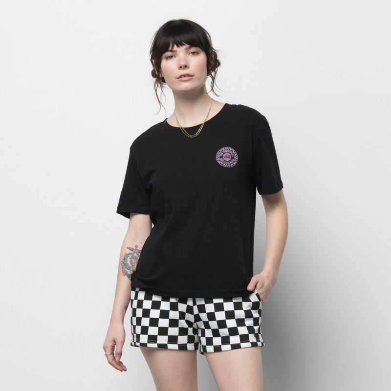 Camiseta Vans Railer Mujer Negros | Mexico-JRF840137