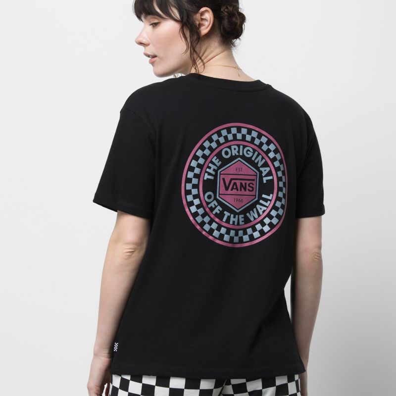 Camiseta Vans Railer Mujer Negros | Mexico-JRF840137