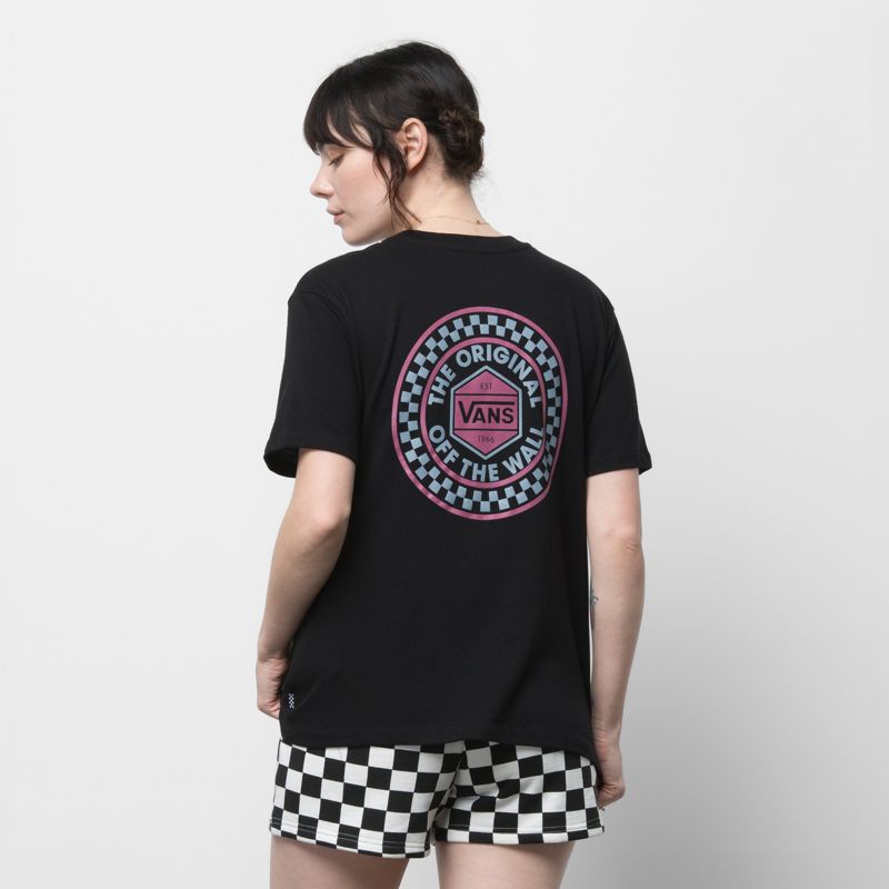 Camiseta Vans Railer Mujer Negros | Mexico-JRF840137