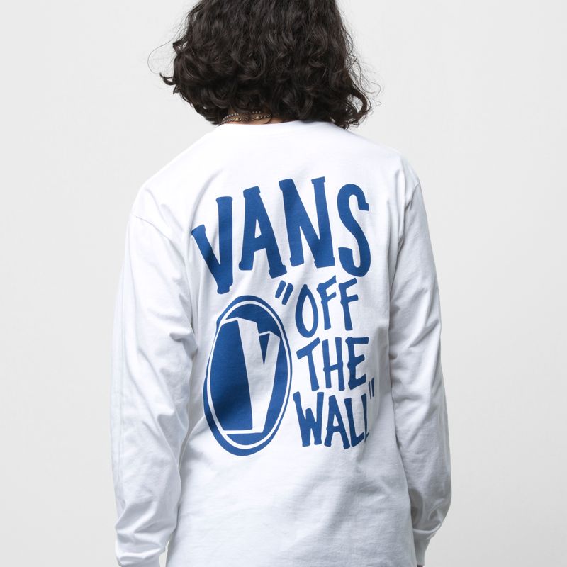 Camiseta Vans Shadow V Hombre Blancos | Mexico-PCN095761