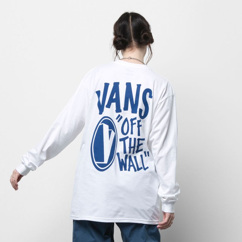 Camiseta Vans Shadow V Hombre Blancos | Mexico-PCN095761