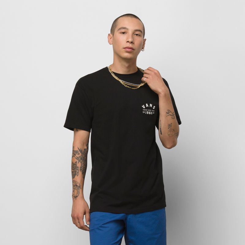 Camiseta Vans Striked Hombre Negros | Mexico-CRA407569