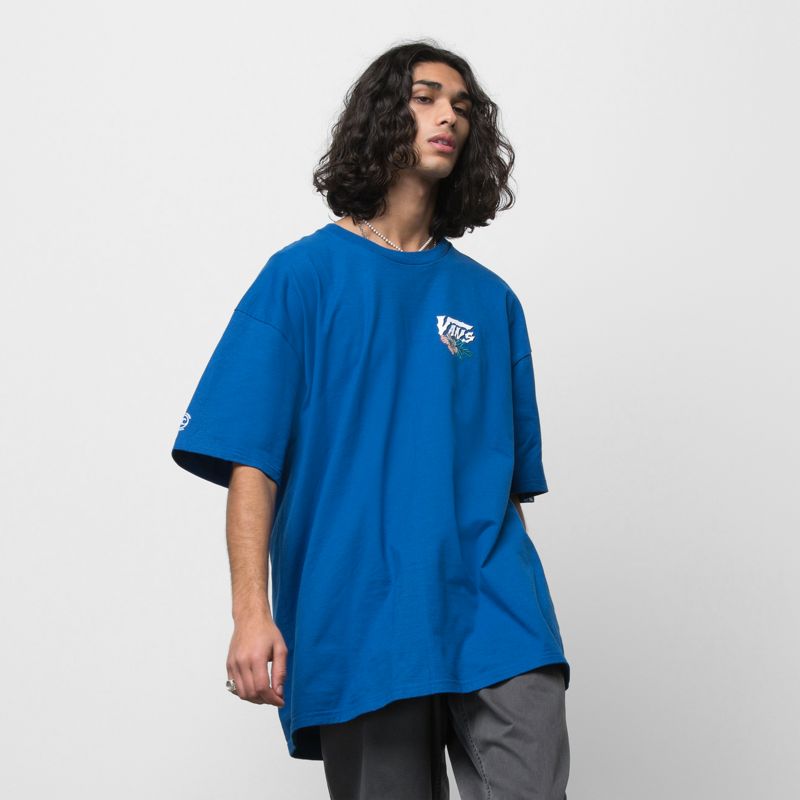 Camiseta Vans VTCS 2022 Hombre Azules | Mexico-HKN423816