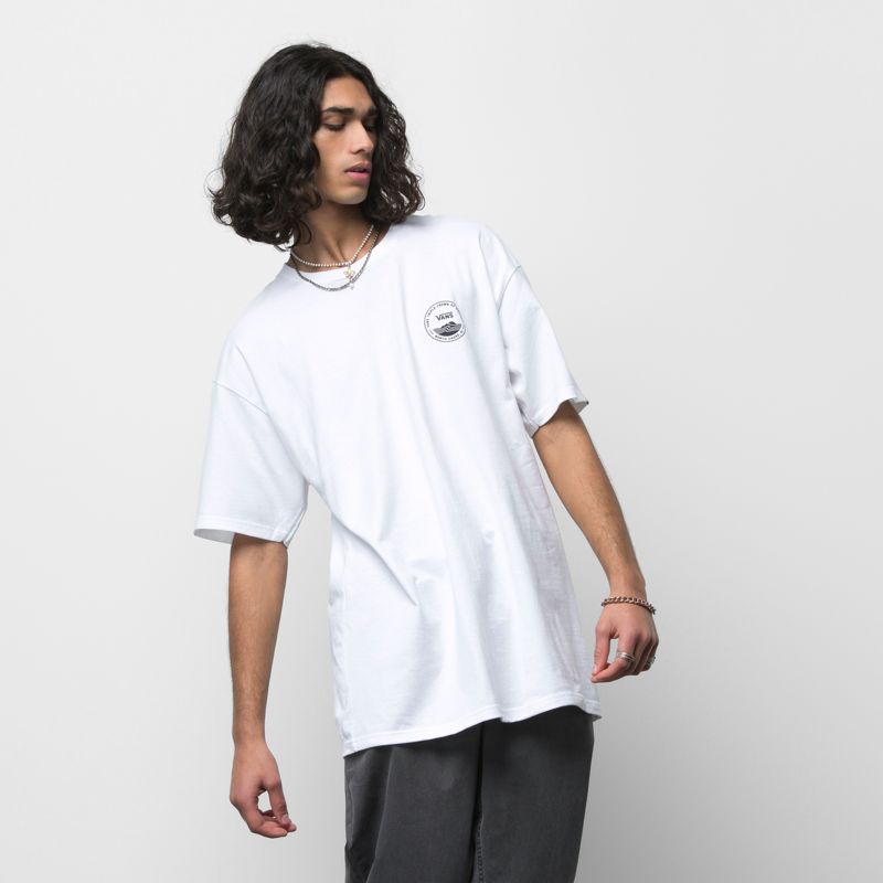 Camiseta Vans VTCS 2022 Hombre Blancos | Mexico-KIY238567