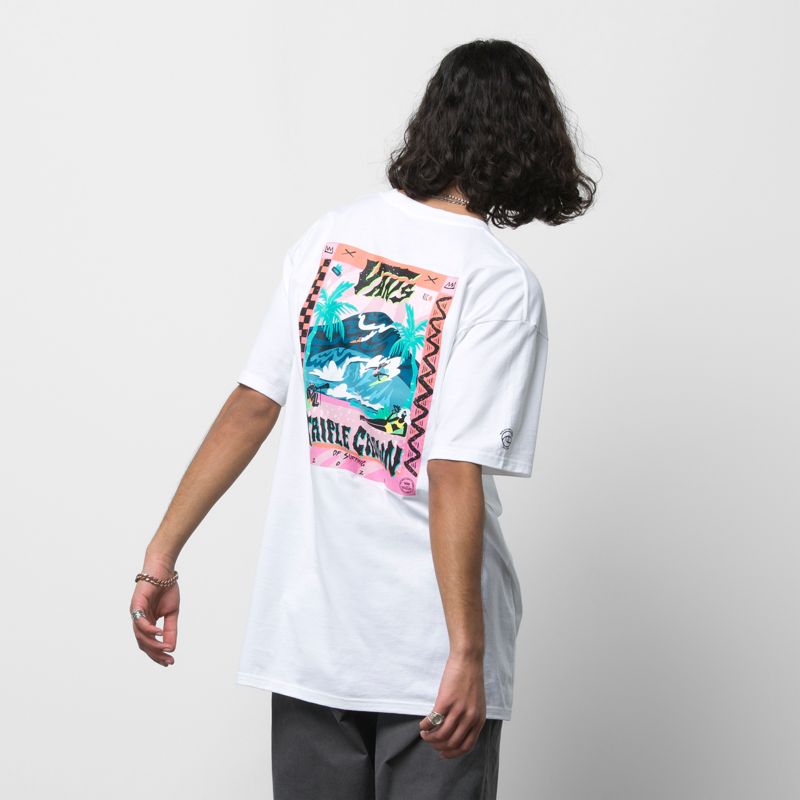 Camiseta Vans VTCS 2022 Hombre Blancos | Mexico-KIY238567