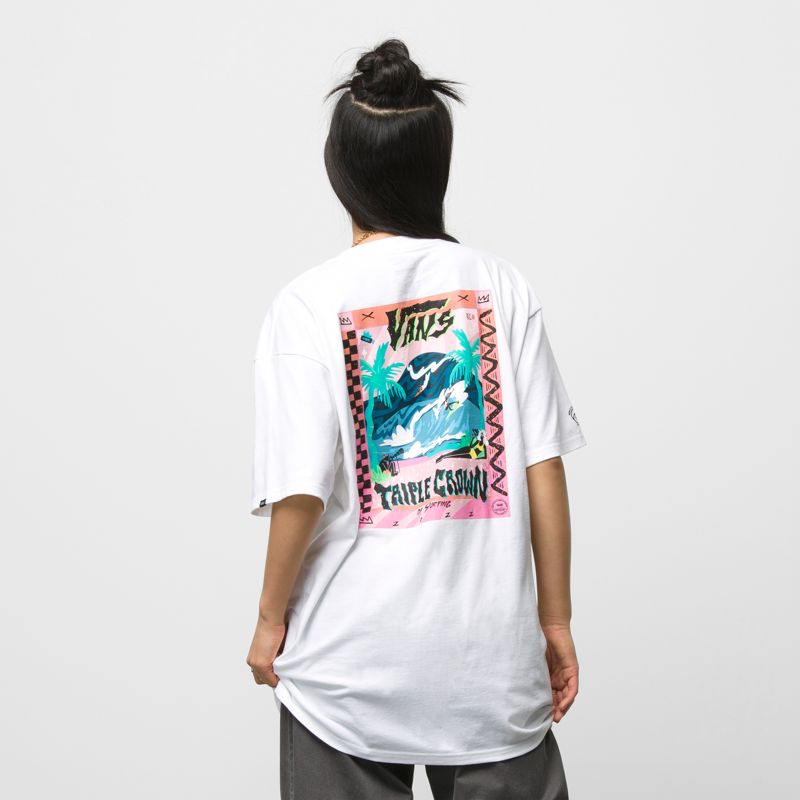 Camiseta Vans VTCS 2022 Hombre Blancos | Mexico-KIY238567