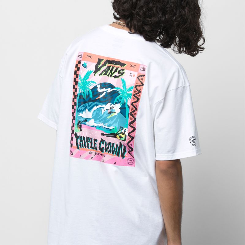 Camiseta Vans VTCS 2022 Hombre Blancos | Mexico-KIY238567