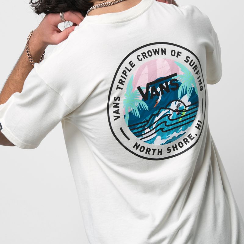 Camiseta Vans VTCS 2022 Hombre Blancos | Mexico-UGH351746