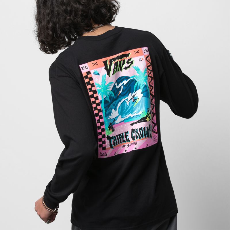 Camiseta Vans VTCS 2022 Hombre Negros | Mexico-JYO160489