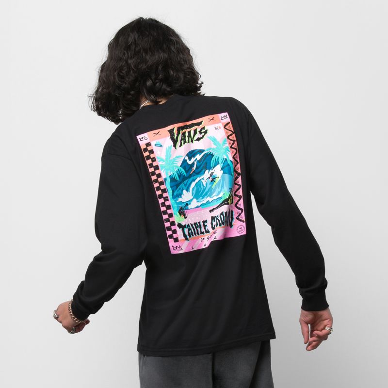 Camiseta Vans VTCS 2022 Hombre Negros | Mexico-JYO160489