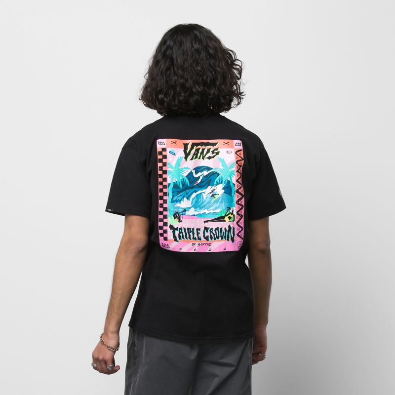 Camiseta Vans VTCS 2022 Hombre Negros | Mexico-XVE736519