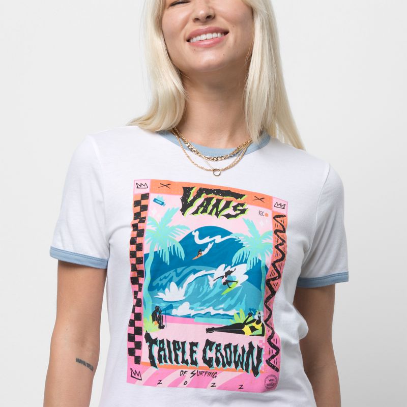 Camiseta Vans VTCS 2022 Mujer Blancos | Mexico-LNU379086