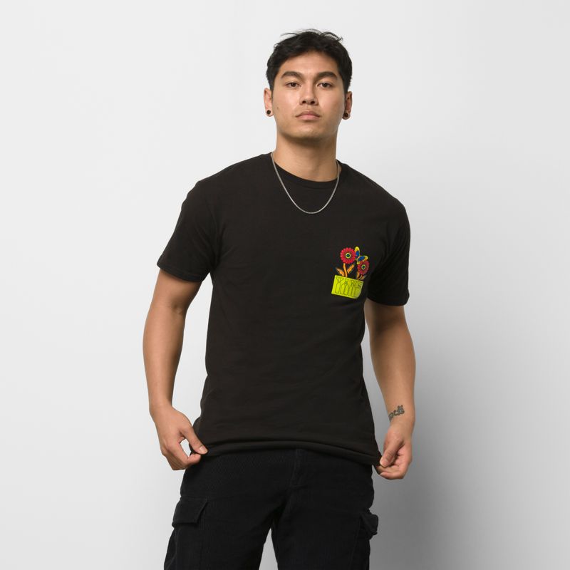 Camiseta Vans Vibin Hombre Negros | Mexico-RZE438579