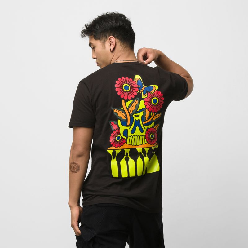 Camiseta Vans Vibin Hombre Negros | Mexico-RZE438579