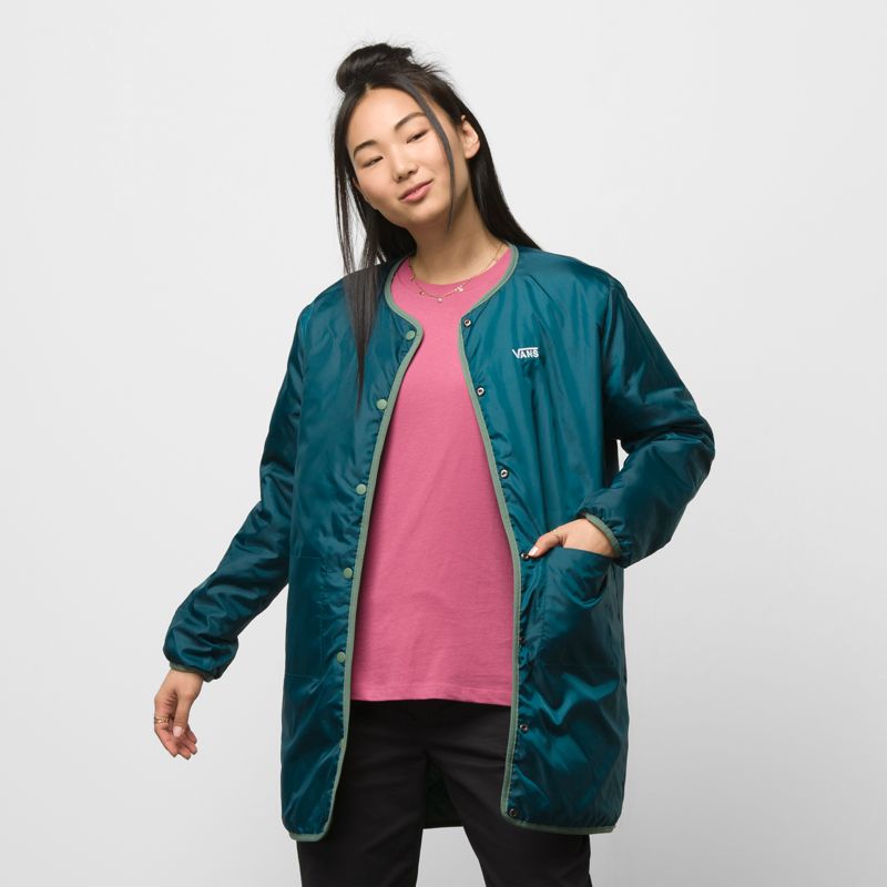 Chaquetas Vans Forces Mujer Verdes | Mexico-EUH863941