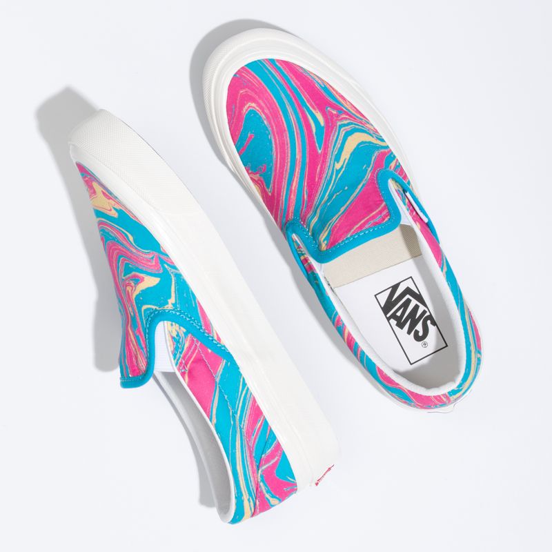 Mocassins Vans Anaheim Factory Classic 98 DX Mujer Rosas Azules | Mexico-CYO825496