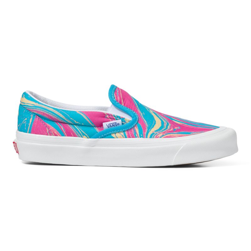 Mocassins Vans Anaheim Factory Classic 98 DX Mujer Rosas Azules | Mexico-CYO825496