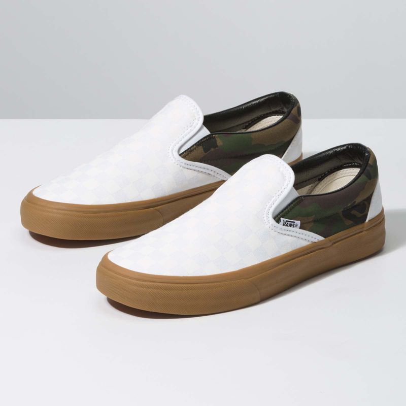 Mocassins Vans Anchos Hombre Blancos | Mexico-VMF096527