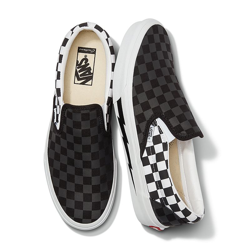 Mocassins Vans Anchos Hombre Blancos Negros | Mexico-HPD420891