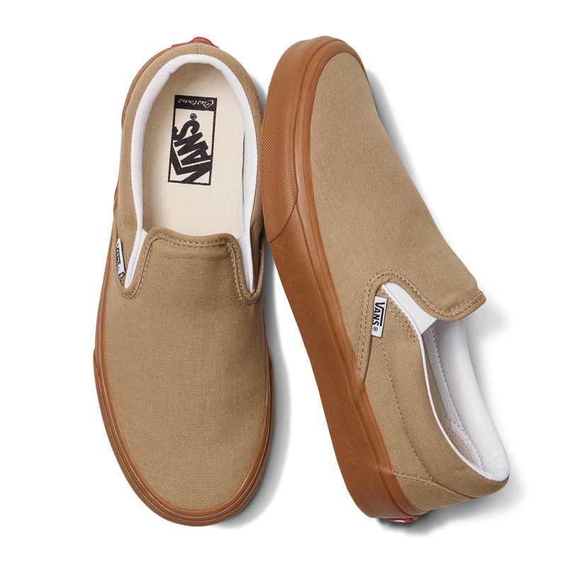 Mocassins Vans Anchos Hombre Kaki | Mexico-BWX948672