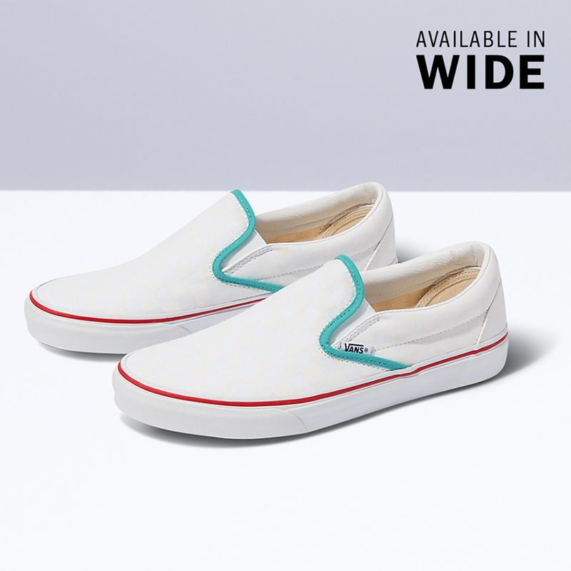 Mocassins Vans Anchos Mujer Blancos | Mexico-ZMA875491