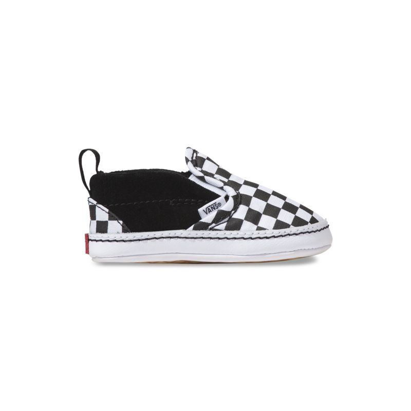 Mocassins Vans Checker Niños Negros Blancos | Mexico-WRA321064