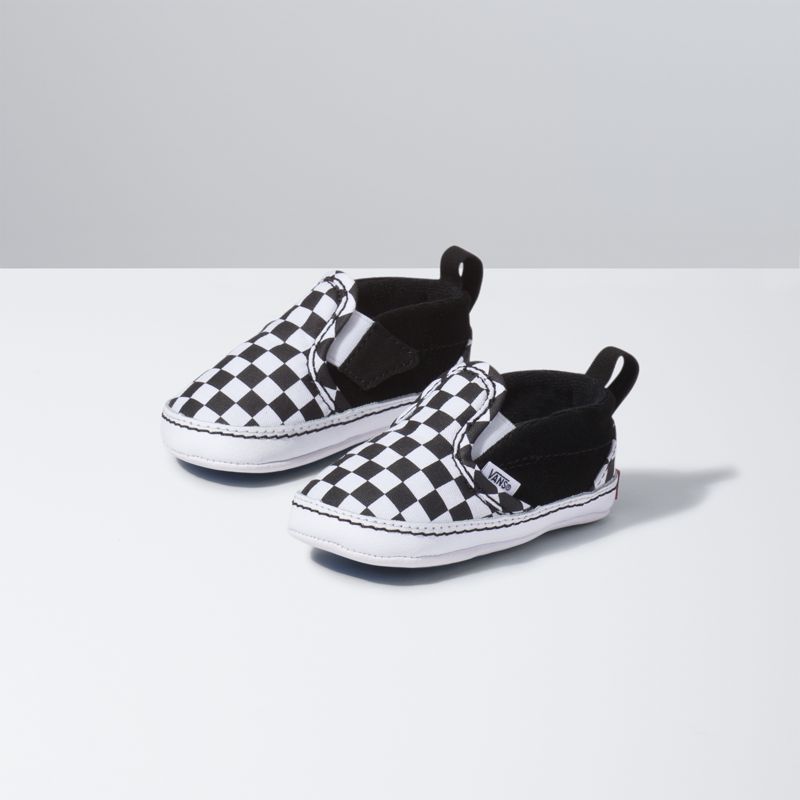 Mocassins Vans Checker Niños Negros Blancos | Mexico-WRA321064