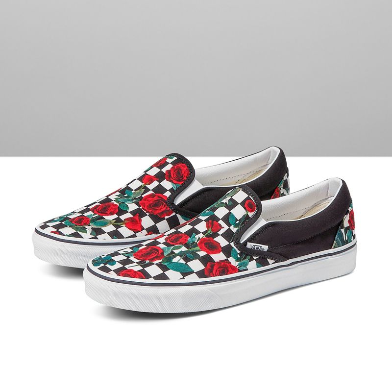 Mocassins Vans Checkerboard Anchos Hombre Rosas | Mexico-VTL695012