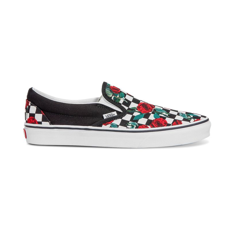 Mocassins Vans Checkerboard Anchos Hombre Rosas | Mexico-VTL695012