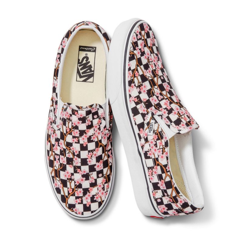 Mocassins Vans Checkerboard Anchos Mujer Rosas | Mexico-ODJ371954