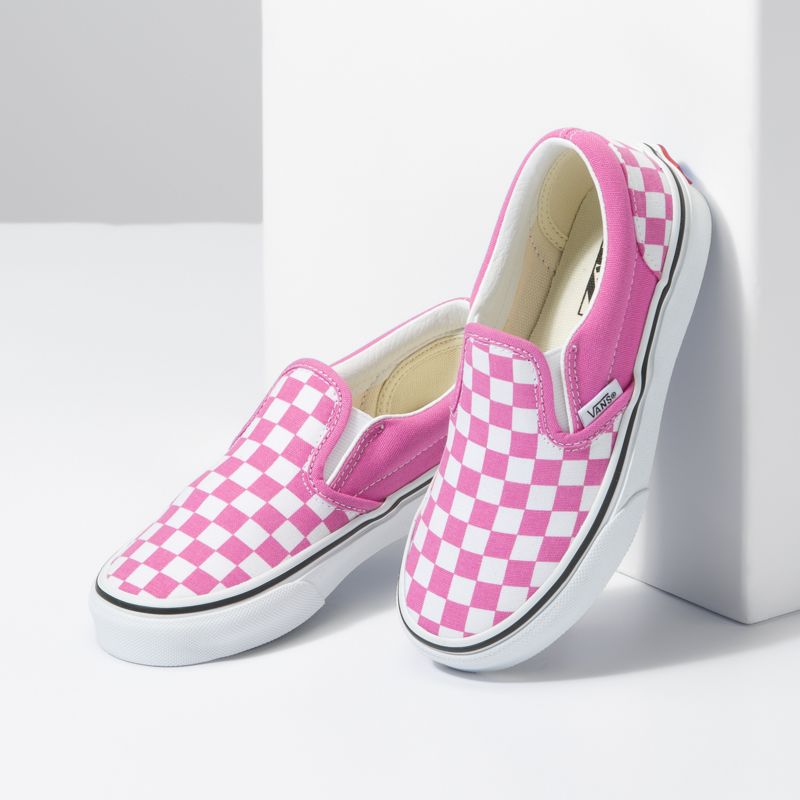 Mocassins Vans Checkerboard Classic Niños Flores | Mexico-BLF062945