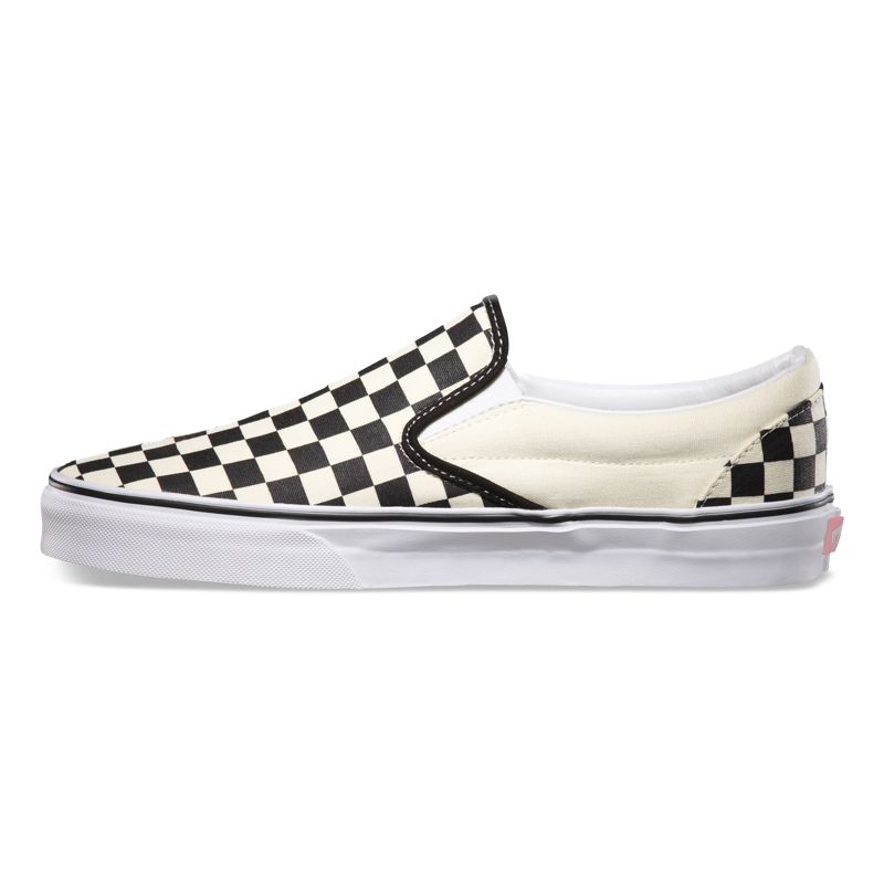 Mocassins Vans Checkerboard Hombre Negros Blancos | Mexico-HXM734289