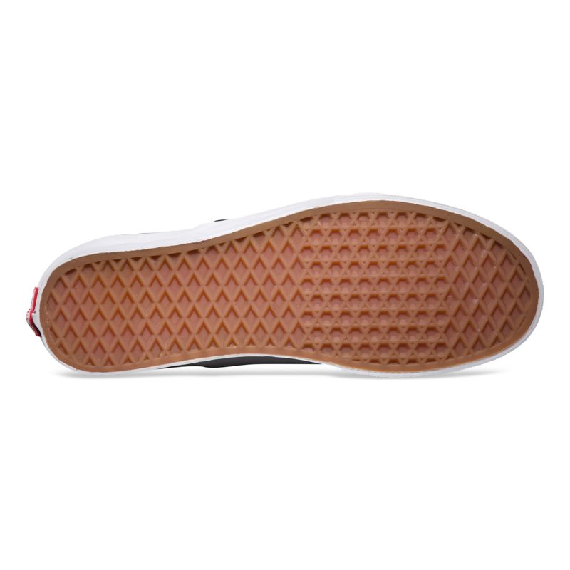 Mocassins Vans Checkerboard Hombre Negros Blancos | Mexico-HXM734289