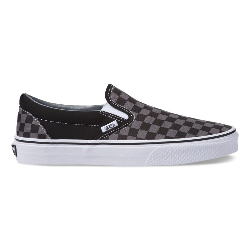 Mocassins Vans Checkerboard Hombre Negros | Mexico-JND608917