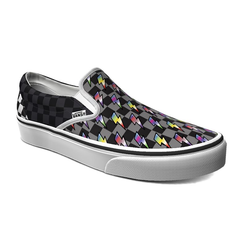 Mocassins Vans Checkerboard Lightning Hombre Multicolor | Mexico-CLW270356