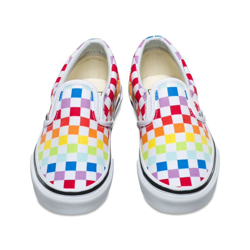 Mocassins Vans Checkerboard Niños Multicolor Blancos | Mexico-FXJ583762