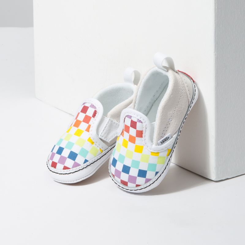 Mocassins Vans Checkerboard Niños Multicolor Blancos | Mexico-OEV321485