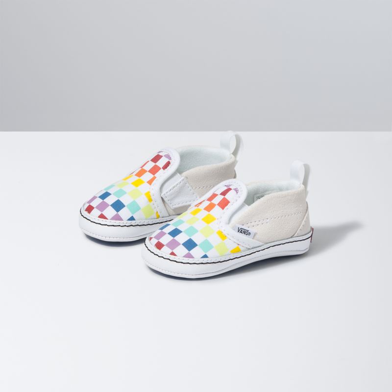 Mocassins Vans Checkerboard Niños Multicolor Blancos | Mexico-OEV321485