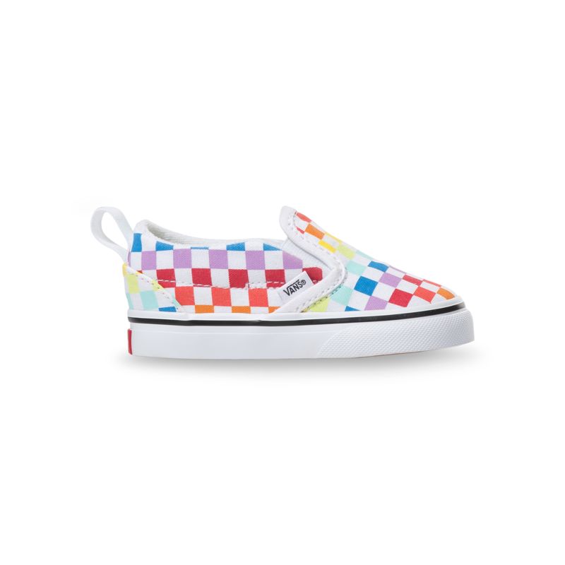 Mocassins Vans Checkerboard Niños Multicolor Blancos | Mexico-PNA697583