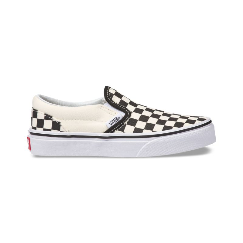 Mocassins Vans Checkerboard Niños Negros Blancos | Mexico-PUY064957