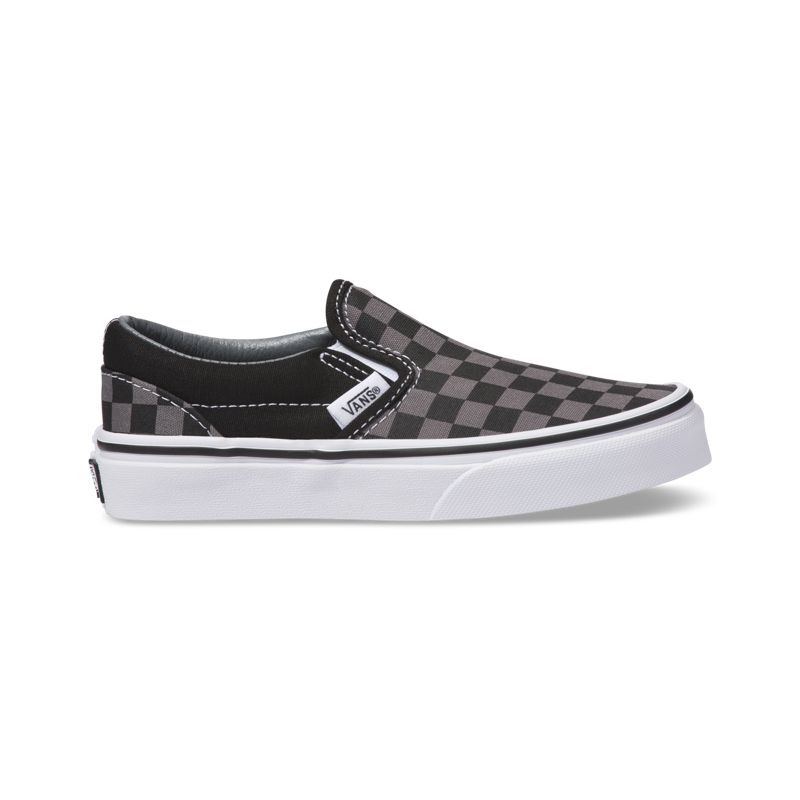 Mocassins Vans Checkerboard Niños Negros | Mexico-ZFS718350