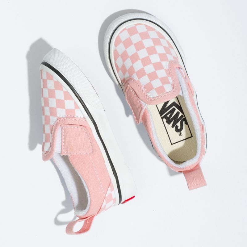 Mocassins Vans Checkerboard Niños Rosas Blancos | Mexico-VNB862507