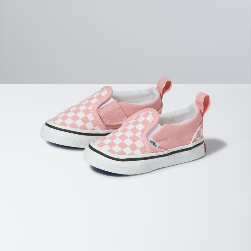 Mocassins Vans Checkerboard Niños Rosas Blancos | Mexico-VNB862507