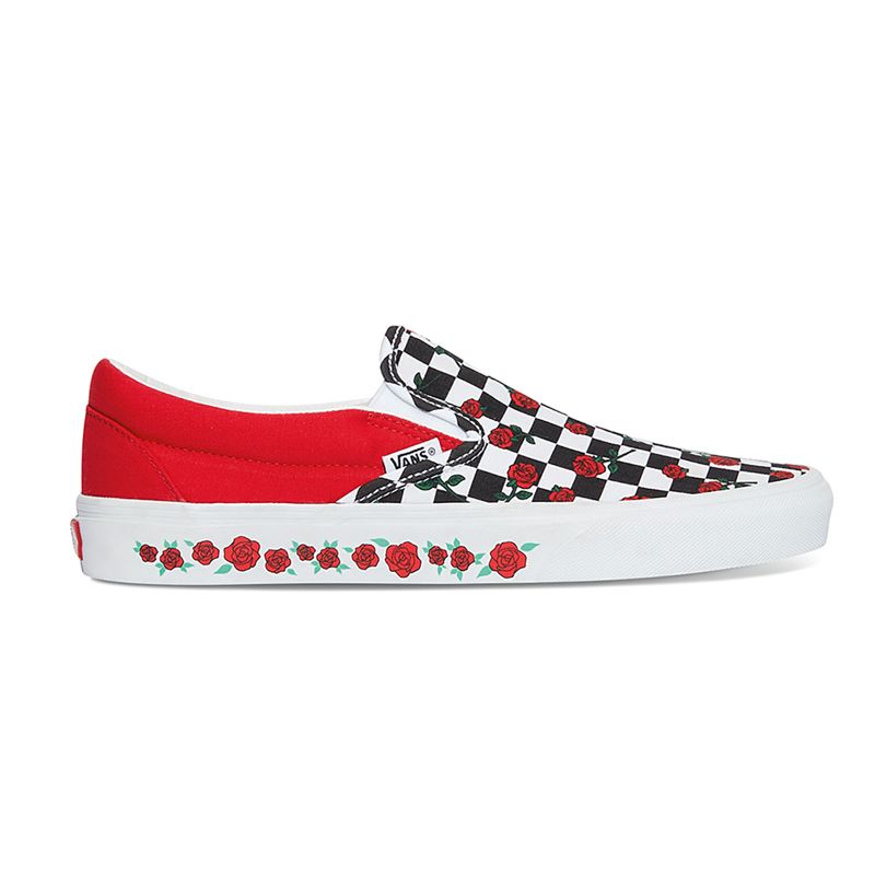 Mocassins Vans Checkerboard Old Skool Mujer Rosas | Mexico-QHN247851