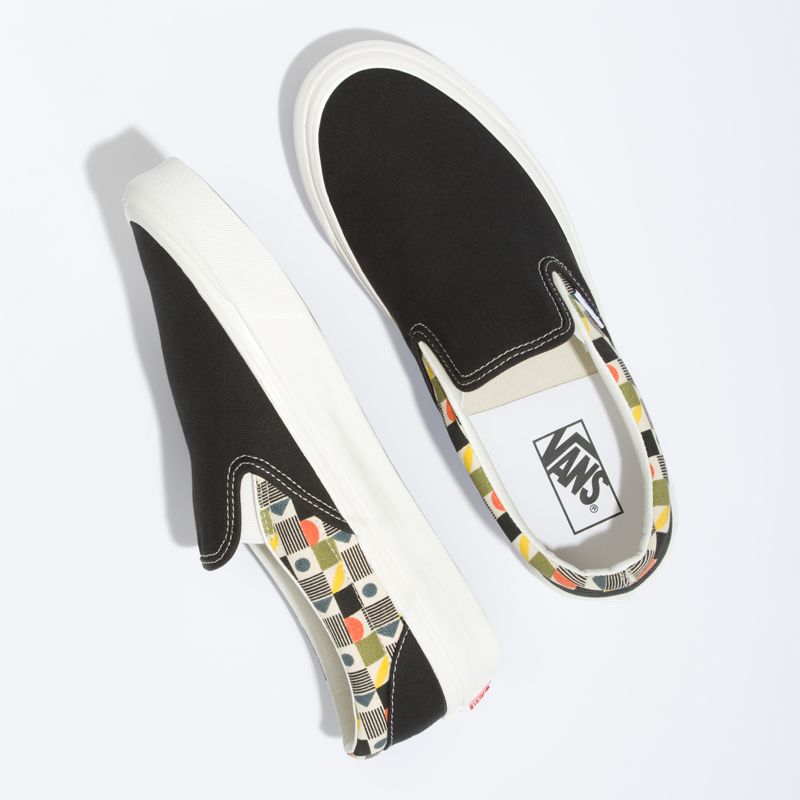 Mocassins Vans Classic 98 DX Mujer Negros Blancos | Mexico-DYV651032