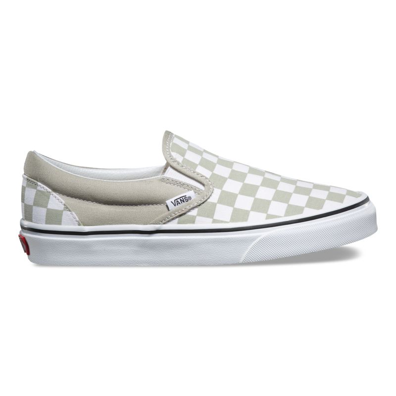 Mocassins Vans Classic Hombre Verde Oliva Blancos | Mexico-IRF367540